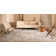Octavia Distressed Vintage Machine Washable Gray/ Beige Area Rug, Octavia Olive