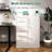 Office - Suitable Vertical Metal File Cabinet In White With 4 Drawers And Lock Cold Rolled Steel, Adjustable Hanging, Clothing Storage-1686912591