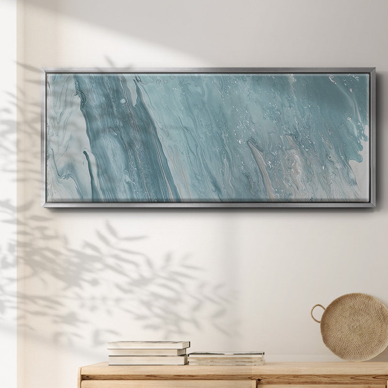 Cirrus I- Framed Canvas, 12" H x 30" W