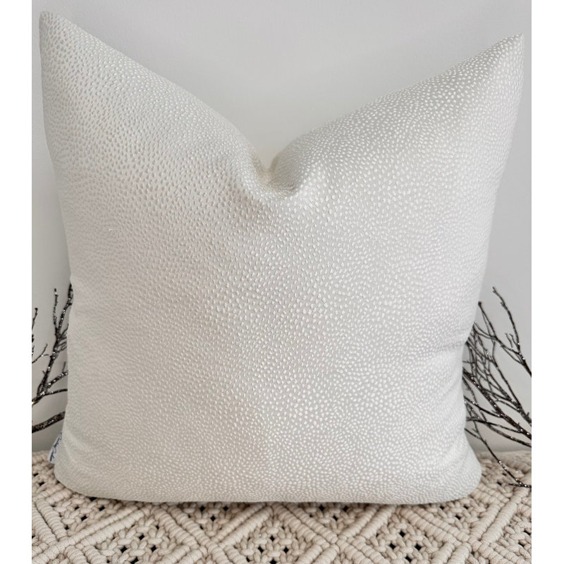 Abstract Ivory Square Cushion Cover