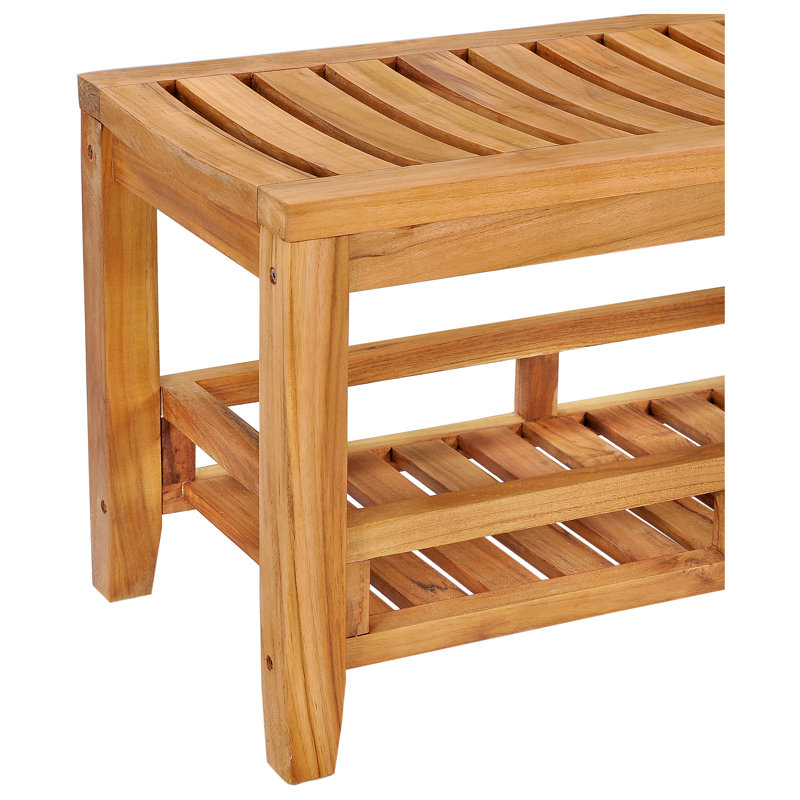 47'' W Wood Shower Bench