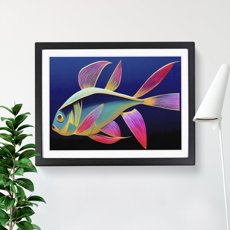 Glowing Fish - Framed Print