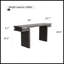 Console très large en placage de bois véritable de 66 pouces, design minimaliste pour entrée, couloir, salon et bureau personnel en noir-487865816