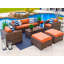Ensemble de patio 16 pièces en rotin avec coussins Centralmont-1226249015-1233105518