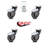 Bright Chrome Polyurethane Caster