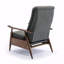 Accoudoir en bois avec dossier inclinable avec fonction inclinable - Fonction anthracite