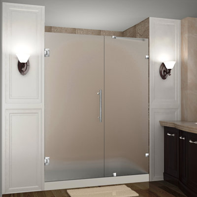 Nautis 31" W x 72'' H Hinged Frameless Shower Door
