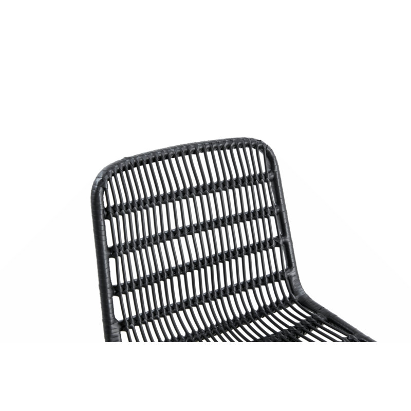 Chaise d'appoint Belal, Noir, noir, noir, noir