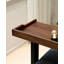 Electric Height Adjustable Overbed/Sofa Desk with Wheels & Solid Wood Top-1476190851