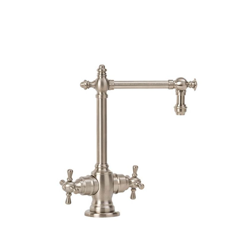 Towson Hot and Cold Filtration Faucet - Cross Handles, Polished Nickel
