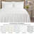 Aria French Country Chic Pinch Pleat Pintuck Ruffle Skirt Bedspread Set-83702253-73895857