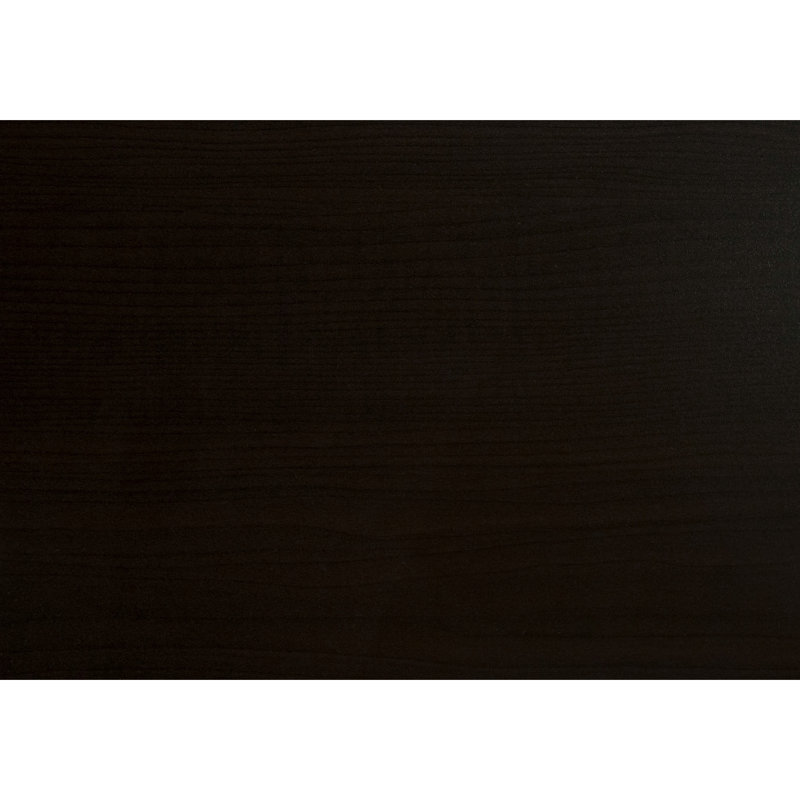 Table de chevet spacieuse avec rangement - Détails en métal doré et stratifié brun pour chambre à coucher
