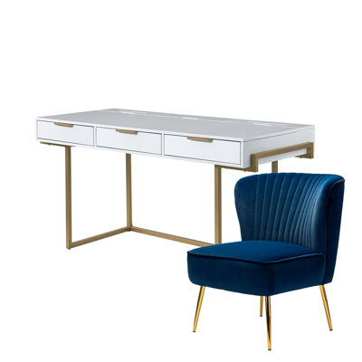 Euclid Modern 2-Piece Desk Office Chair Set