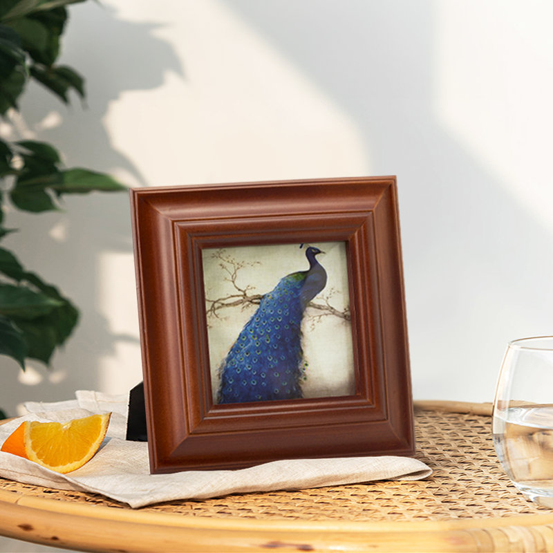 Brown Solid Wood Storage Picture Frame
