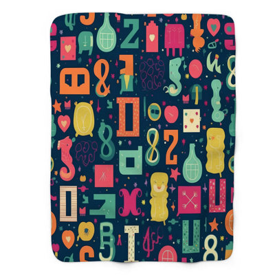 Alphabet Mix - couverture de qualité supérieure 1 pièce