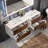 Kiskimere 74.88" Wall-Mounted Double Bathroom Vanity Set