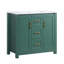 Meuble-lavabo de 36 po avec lavabo en céramique, armoire à 2 portes et tiroirs, fermeture en douceur, installation moderne, tiroirs sous-comptoir, choix élégant
