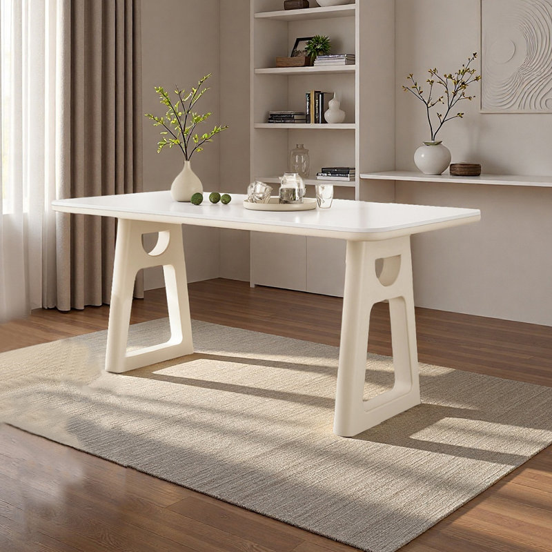 Table de salle à manger élégante et sophistiquée, 29.52"H x 70.86"L x 31.49"W
