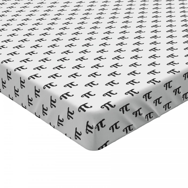 Microfiber Fitted Sheet, Twin XL Fitted Sheet, Black Pi