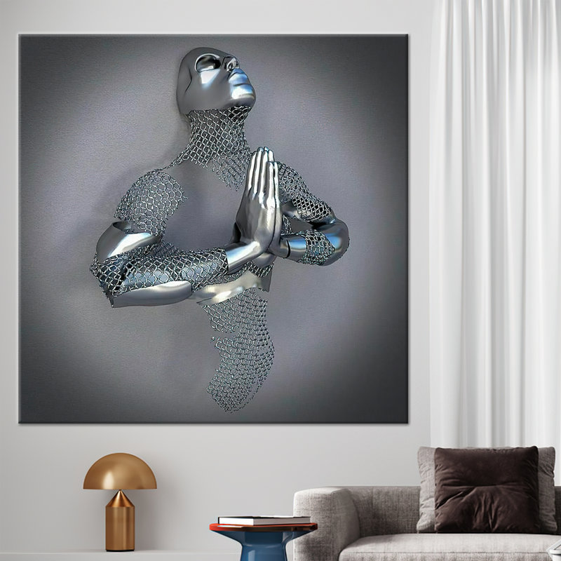 Print on Canvas, 40 cm H x 40 cm W, Framed Wrapped Canvas, Does Not Apply