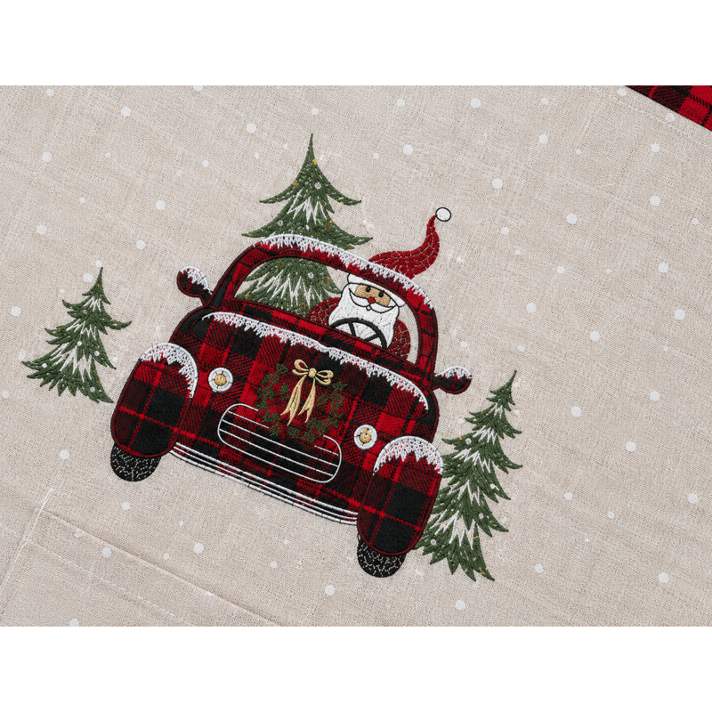 Christmas Plaid Childrens Apron