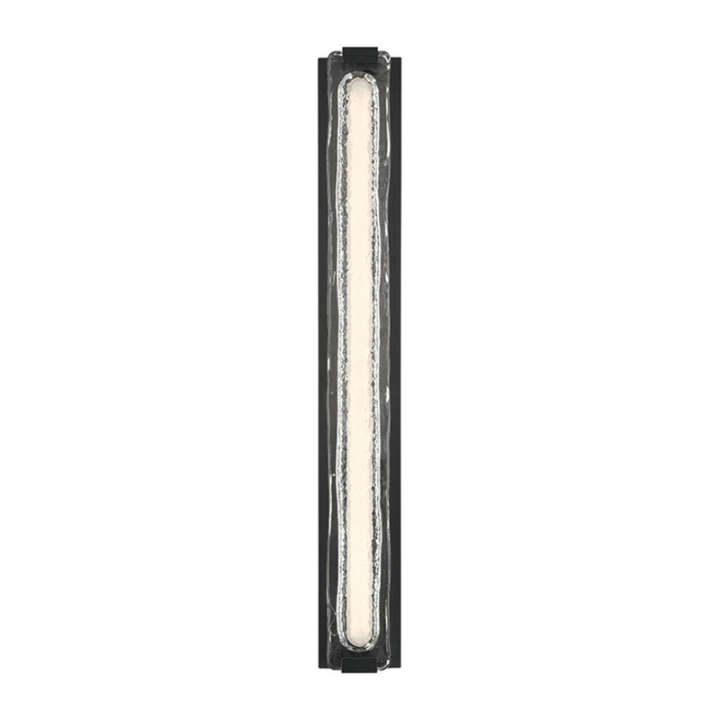 Hiltic, Outdoor, 36", Matte Black, Clear Glass, 36"