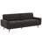 Mid-Century Modern Button-Tufted Sofa in Charcoal-1532587190