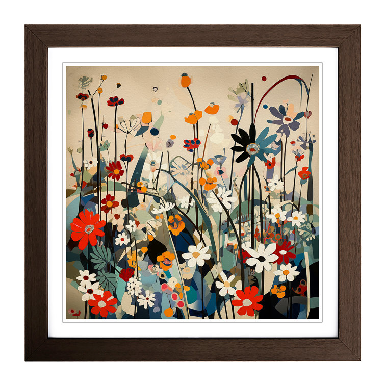 Marlow Home Co. Wildflowers Bauhaus - Single Picture Frame Art Prints ...