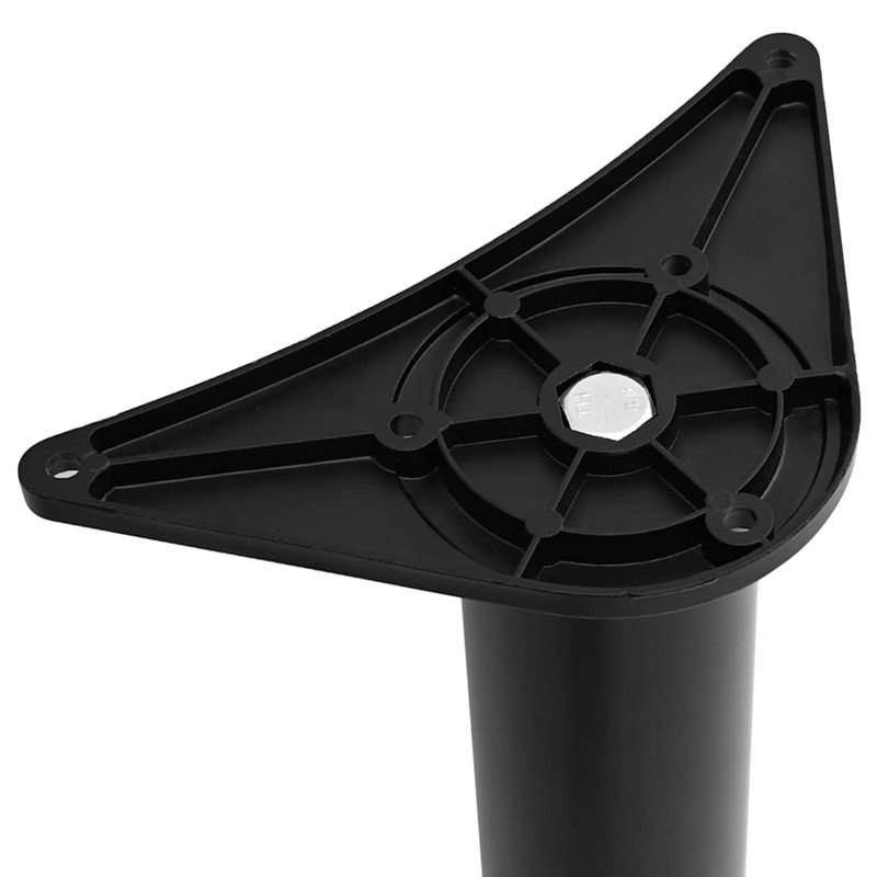 Pieds de table réglables en hauteur Latitude Run®, Noir, noir, noir, noir, H 43,3 po x l 2,4 po x P 2,4 po