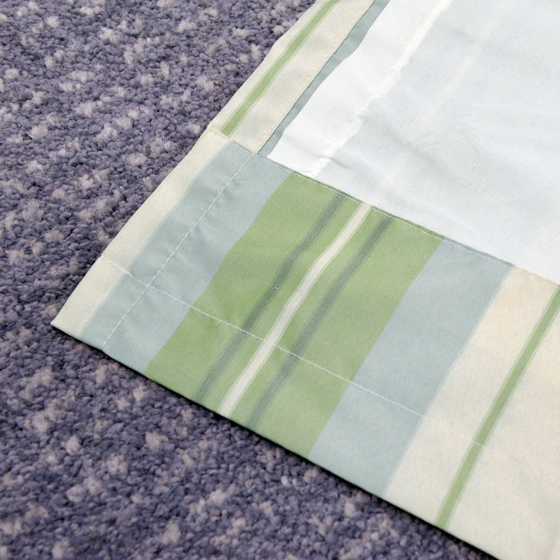 Convent Striped Rod Pocket Curtains
