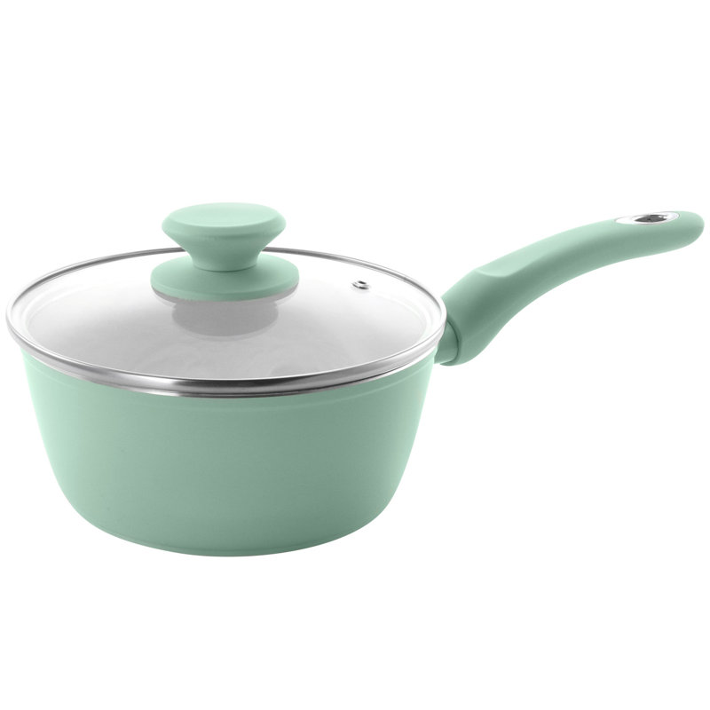 Mint Green Non-stick Aluminum 7-Piece Cookware Set