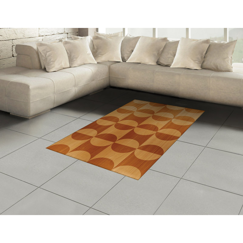 Rustic High Density Long Fiber Poly Threads Decorative Area Rug Carpet, Rectangle 4' x 5'8"