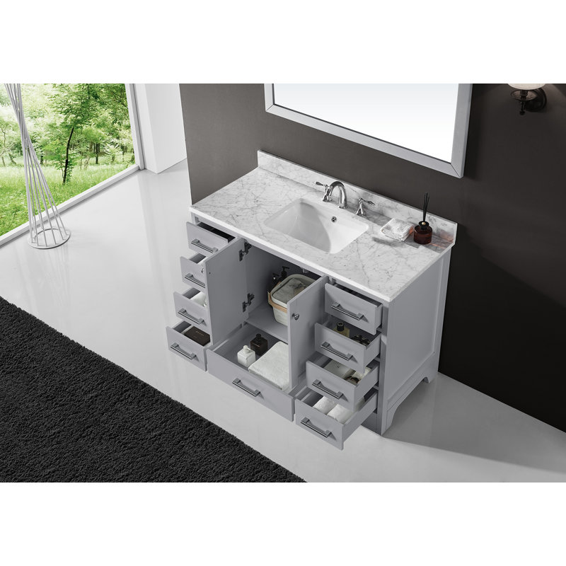 Ensemble de meuble-lavabo simple 48 po Cassel, Gris taupe
