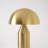 Venus 14 In. Dimmable LED Modern Dome Shade Table Lamp in Gold Brass Finish