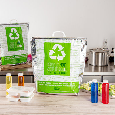 Sac chaud et froid 20,1 po x 7,1 po x 20,1 po, 1 sac isotherme à trois couches de restaurantware-Cater Tek