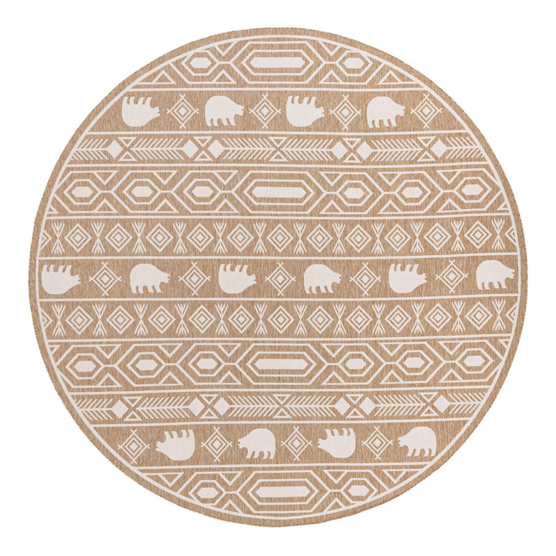Amasya Marcion Indoor/Outdoor Area Rug, Round 13'1"