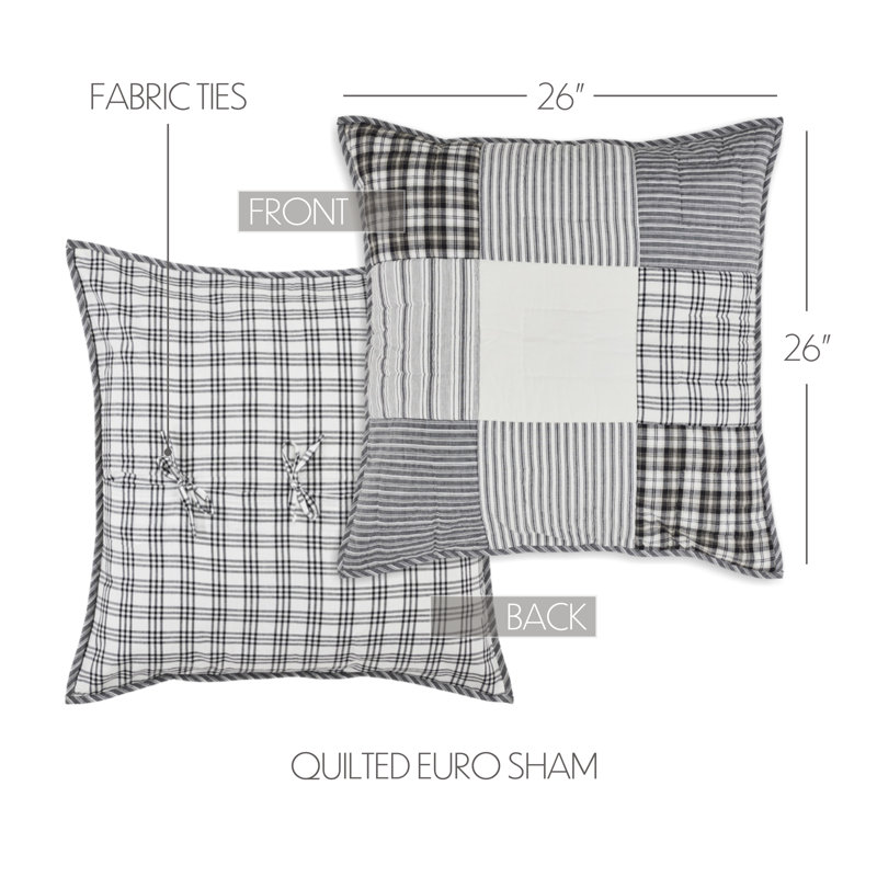 Sawyer Mill Cotton Patchwork Sham Set, Euro