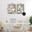 Ensemble de giclées encadrées 2 pièces Frosted Linen Botanicals, design par Vanna Lam-1169520075-1169520069
