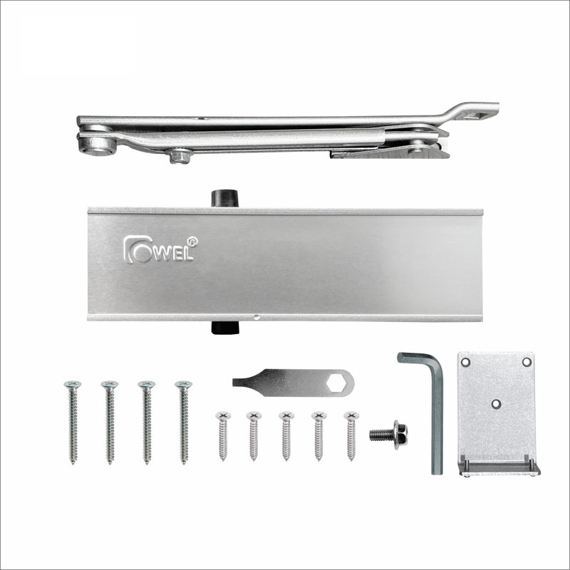 OWEL Automatic Sleek Modern Style Door Closer For Mid-Size Door with Bracket