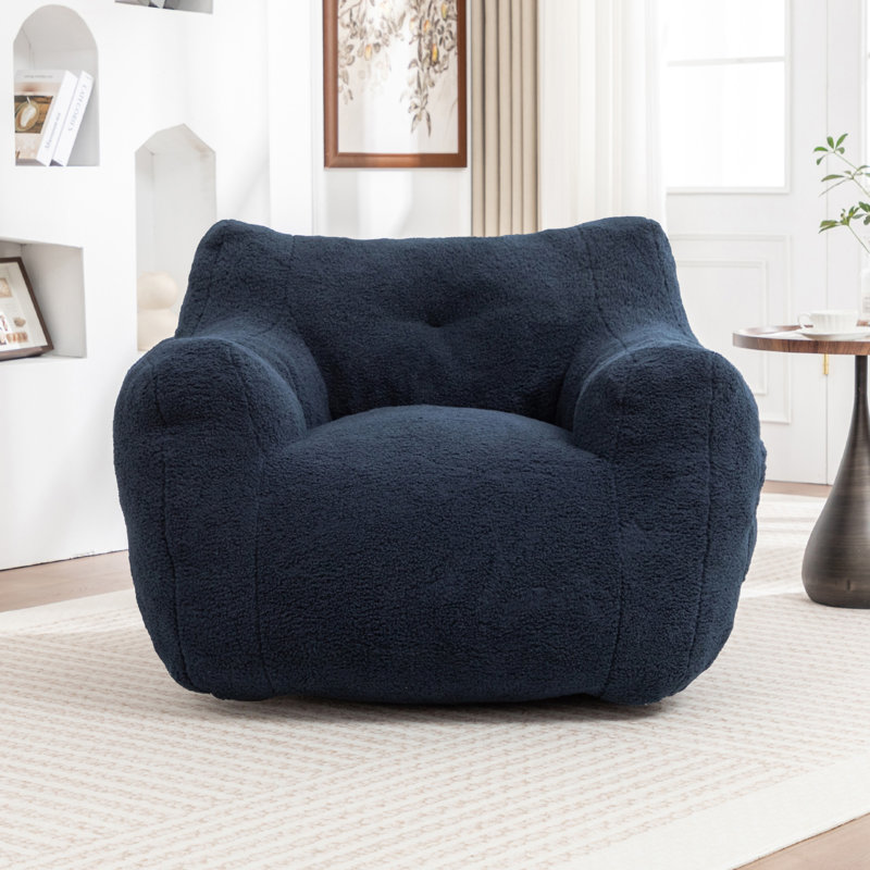 Fauteuil à billes, Ourson bleu foncé