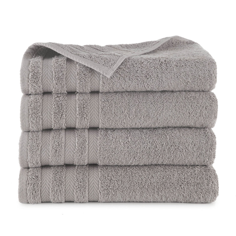 Drap 100% coton de qualité égyptienne Martex, Gris clair