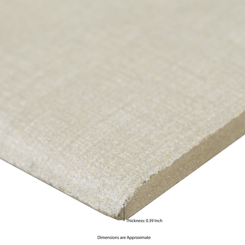 Copra 3 in. x 18 in. Matte Porcelain Bullnose Tile Trim, Sahara