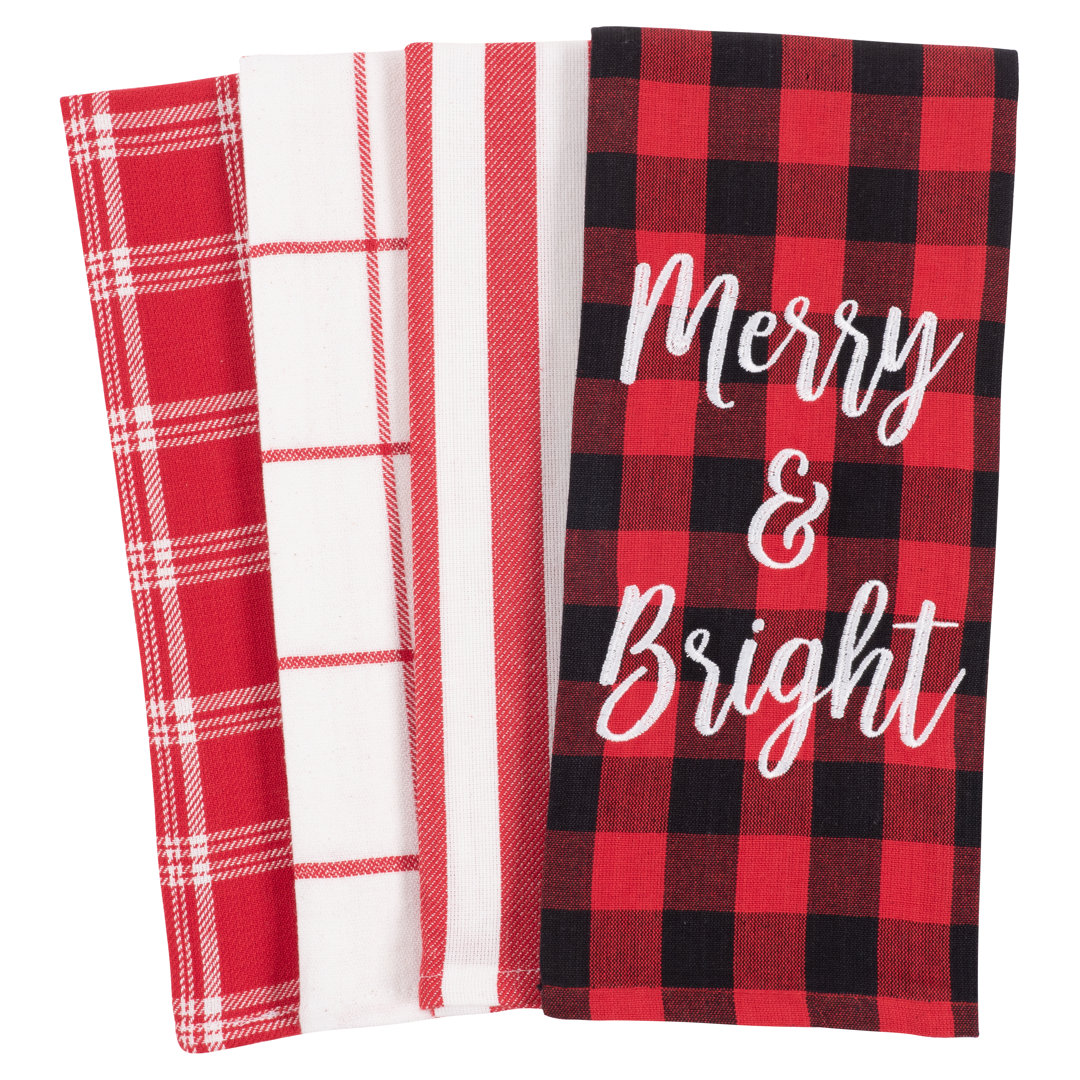 Cotton Kitchen Towel Linen Set The Holiday Aisle®