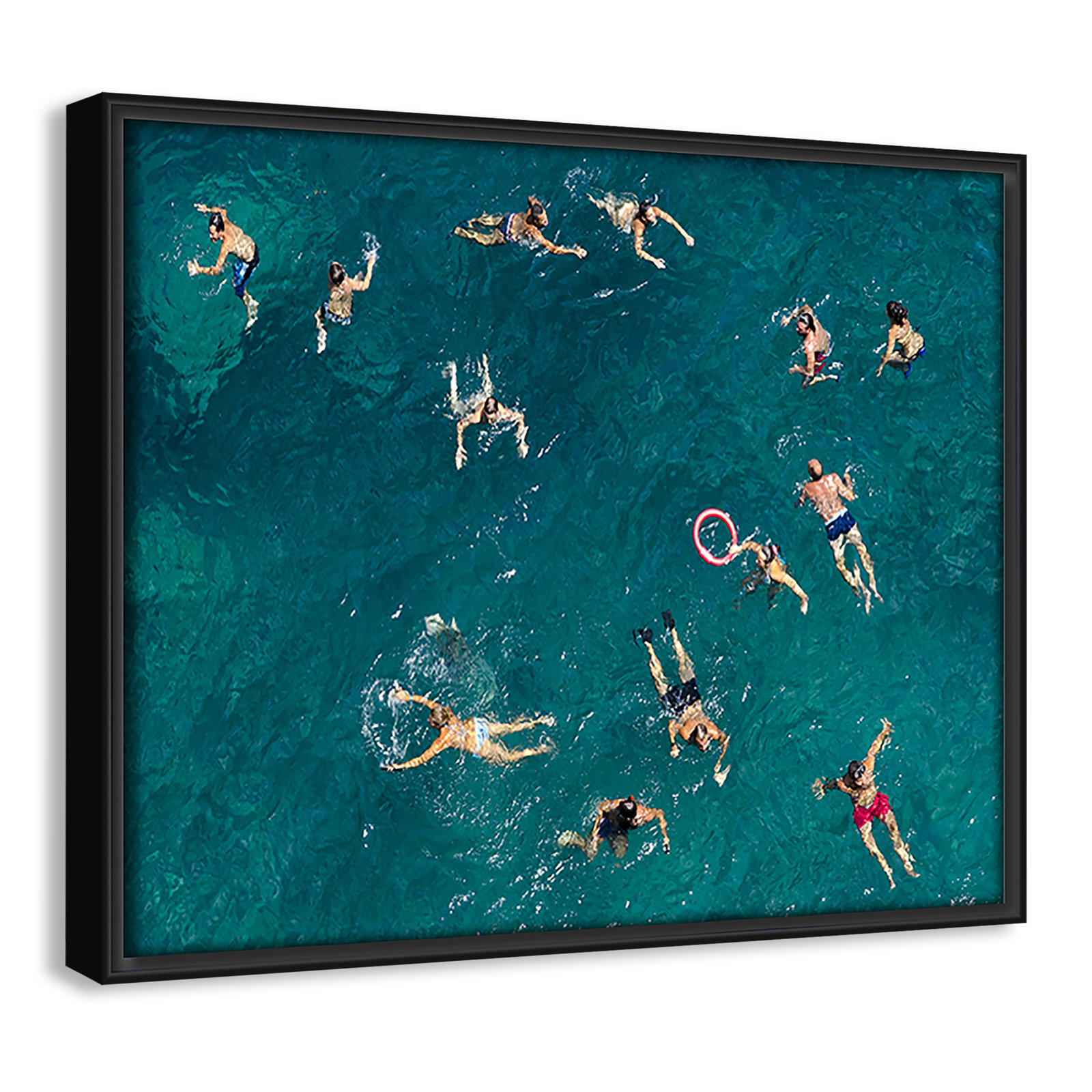 Norvell "Tonti" Print by Tonti, 9.5" H x 11.5" W x 2" D, Black Framed Canvas