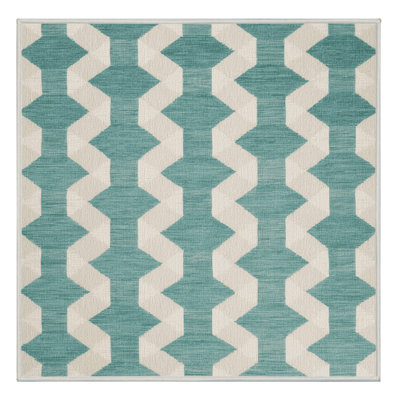 Machine Washable Checkered Beige Area Rug