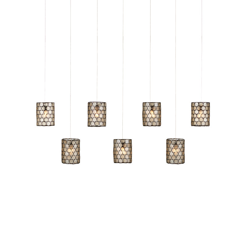 Luminaire suspendu rectangulaire 7 lumières Regatta