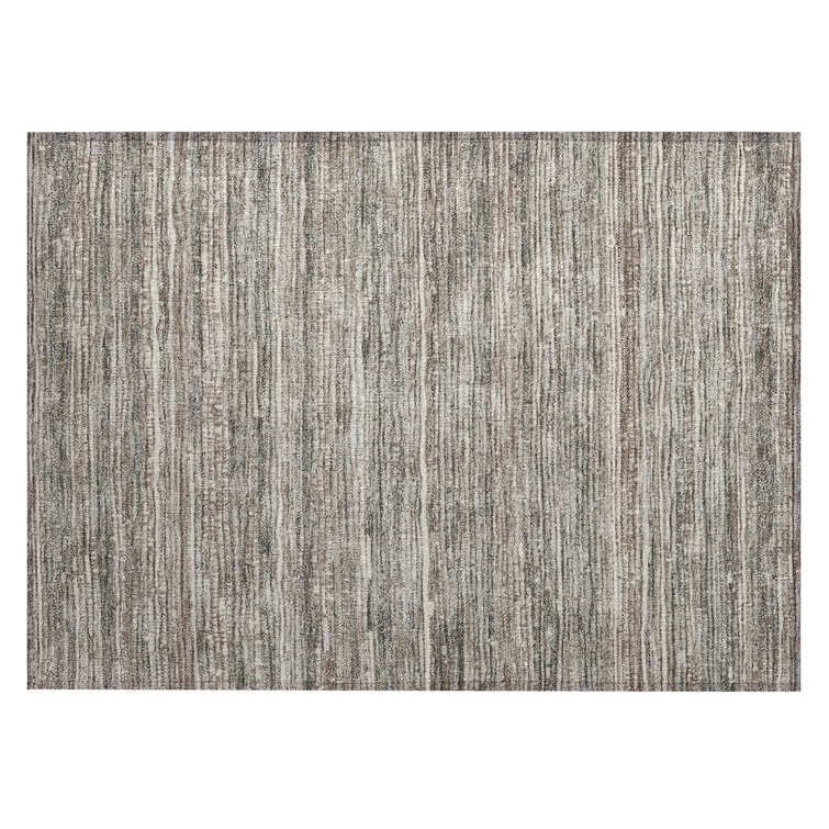 Machine Washable Indoor/Outdoor Xhevrie Beige Rug