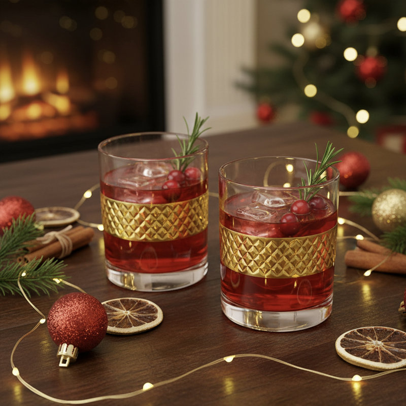 Verres à whisky 2 pièces 2 tons