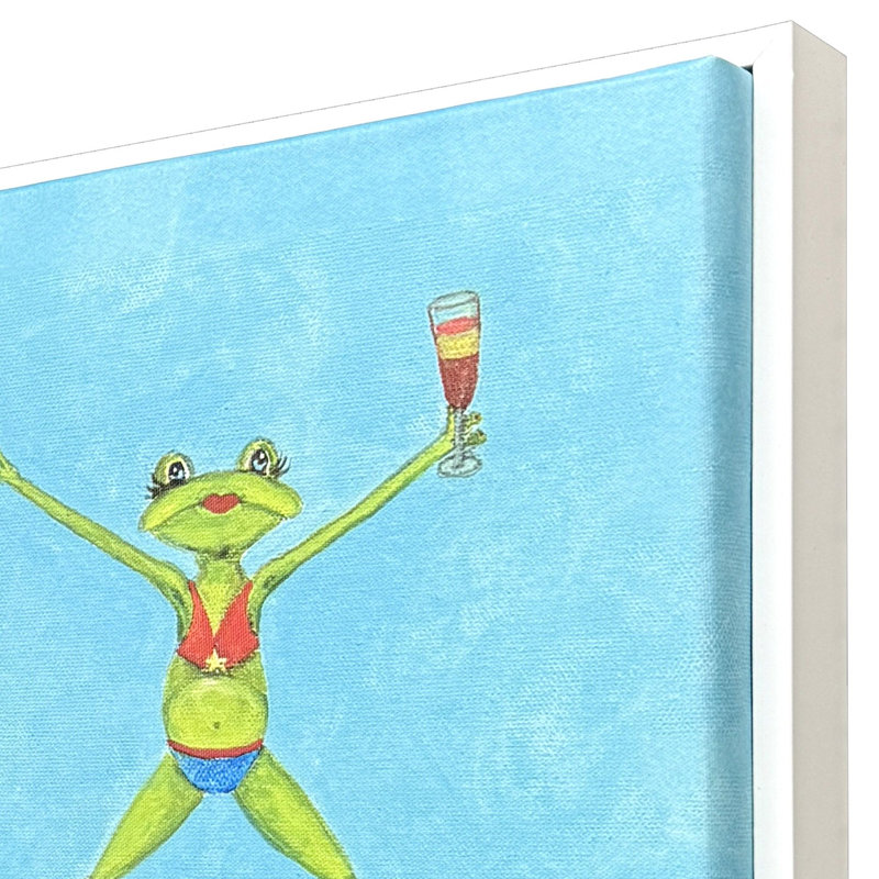 Toile Froggy Beach Party