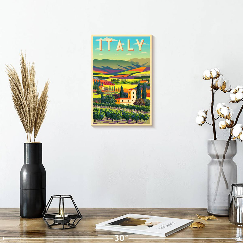 Affiche Alvord, Italie, H 12 po x l 8 po